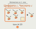 Урок № 23. Цифрата 6. Числото 6